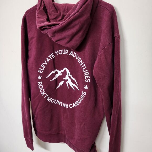 Rocky Mountain Cannabis Colorado Full Zip Hooded Sweatshirt Adult Large 0832 - Picture 8 of 8